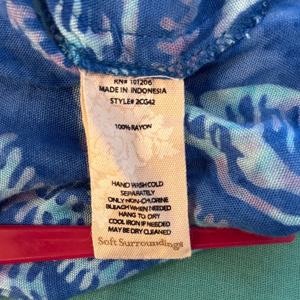 Soft Surroundings Blue Midi Dress - Picture 6 of 8